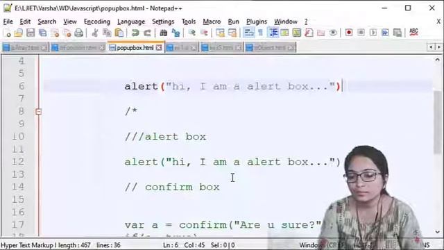 Lec-25_JS Array, Popup Boxes External JS, JS Objects | Web Development | Information Technology