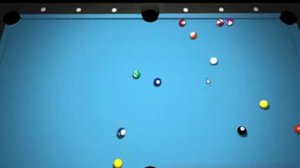 3d billiard 8 ball pool game player1 win