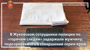 В Жуковском сотрудники полиции по «горячим следам» задержали мужчину, подозреваемого в совершении се