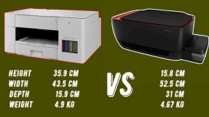 Brother DCP T226 vs HP inktank 316 Printer