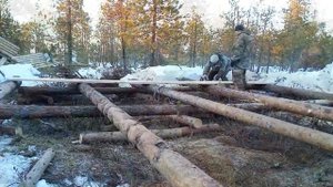 Строительство избы на болоте. Часть1