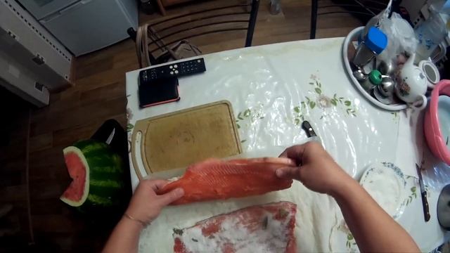 Как засолить филе форели. Засолка филе форели.