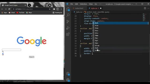 How to make Google Search Engine Website using HTML CSS & JAVASCRIPT || Next level css || Google