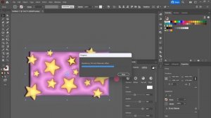 (Adobe Illustrator Tutorial) 3D background with star shape and colorfull - 2D to 3D