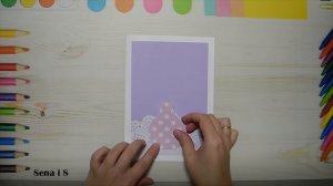 DIY / Как сделать открытку с цветами в вазе из бумаги своими руками / Открытка / Скрапбукинг (45)