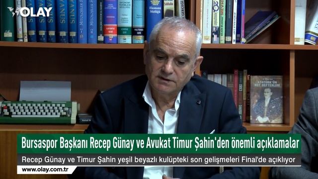 Bursaspor Başkanı Recep Günay ve Avukat Timur Şahin'den önemli açıklamalar смотреть онлайн