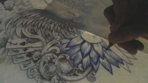 Guardian Angel Half Sleeve Tattoo Design - Speed Drawing