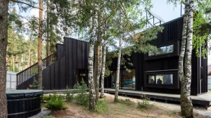 Стильный Чёрный Дом с Трубой. Отзыв Архитектора.