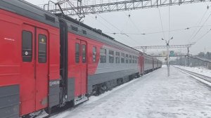 "Раритет!" ЭР2Р-7078 отправляется со станции Бекасово-1 до Кубинки
