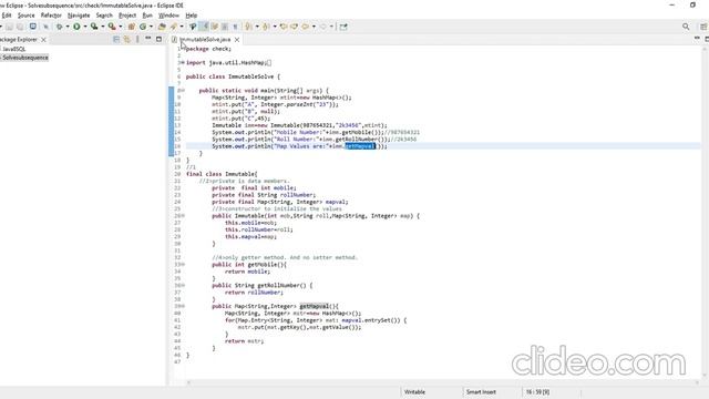 Immutable class