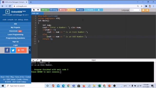 Check if A Number is Odd or Even (IF Statement) | C++ Exercise | Filipino | Tagalog | Tutorials