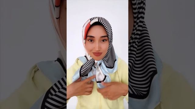 КАК КРАСИВО ЗАВЯЗАТЬ ШЕЛКОВЫЙ ПЛАТОК               #мусульманскаяодежда #хиджаб #islam #платок