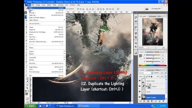 Splatter Effect Photoshop - SPEED TUTORIAL смотреть онлайн