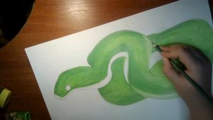 Рисую 3D змею | How to draw a 3D snake