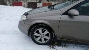 Заменил передние  аммортизаторы, пружины, опорники, сайленты переднего рычага.Nissan primera p12