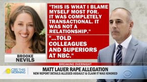 Matt Lauer accused of rape by NBC News colleague, Ronan Farrow's book claims