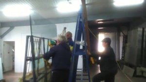 Самодельная кран-балка для переноски листового стекла