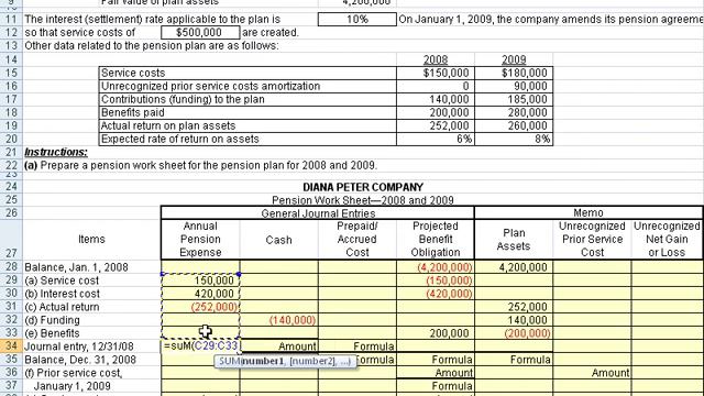 Pension Worksheet P20-1 12ed Part 1 смотреть онлайн