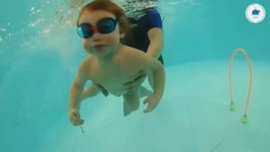 Плавание в детском бассейне ТоТо Ростов по методике IBSS. Константин, 1,5 года
