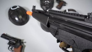 Squid Game used Toy Gun - MP5 - Clot M1911 -Revolver- Squid Game Mask -REALISTIC TOY GUNS collectio