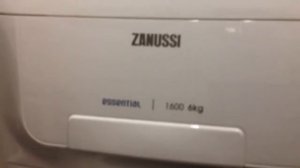 My 1600 zanussi washing machine