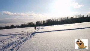 Рысь 440 (119) прыжки по снегу. Замер максимальной скорости