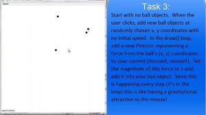 Intro Java Particle Tasks