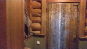 7.12.2022г.Подмосковье Пестовские дачи.Баня здорового человека из сруба,где я,Саша и Рома прожили 2