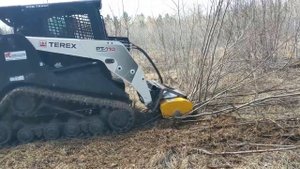 ГУСЕНИЧНЫЙ МИНИМПОГРУЗЧИК TEREX с ФИНСКИМ РОТОВАТОРОМ Mericrusher MC4-180. РАСЧИСТКА с ЗАГЛУБЛЕНИЕМ