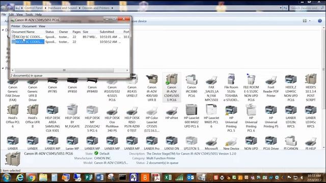 How to Clear Printer Queue Canon IRAC 5500 смотреть онлайн