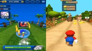 SONIC Dash vs MARIO Runner Android Gameplay