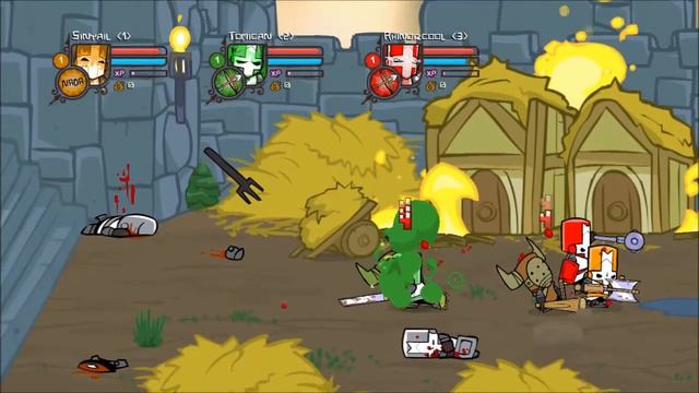 Tomican, Sinyail and Rhino play Castle Crashers - Connection issues(Montage) смотреть онлайн