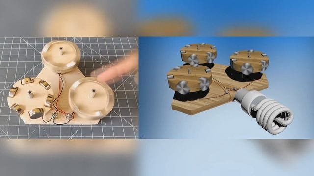 Генератор Электричества Треугольником из Магнитов