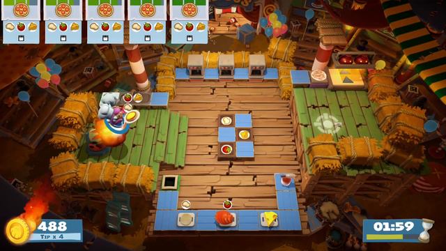 ⭐️⭐️⭐️ OVERCOOKED 2 - Carnival of Chaos DLC #1-2 (2🎮player) смотреть онлайн