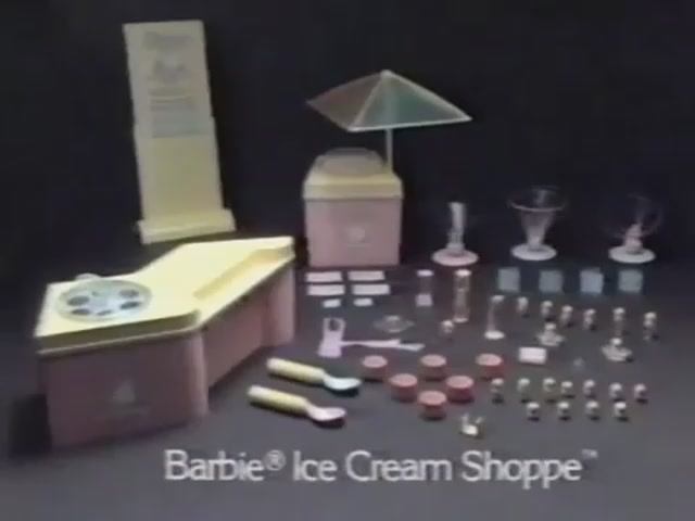1987 Реклама куклы Барби Маттел Магазин Мороженого Mattel Toys rus Barbie ice cream shop