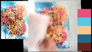 Гортензия в акварели