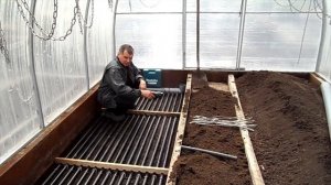 Подогрев теплицы воздухом.Трубы с воздухом как теплоизоляция.