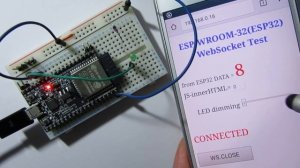 ESP-WROOM-32 ( ESP32 ) WebSocket LED Smart Phone Control