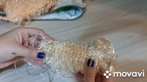 ?Связала именную мочалку. Новый способ вязания мочалки.Не большой МК(18.10.22)