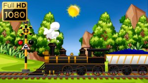 Анимированный фон "Старенький паровоз".
Cartoon background "Vintage train".