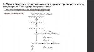 Лек. 11. Мұнай шикізатын гидрогенизациялық дайындау процестері.  ТЭТжКШОТ. 30.03.20 ж. Л.К.Тастанов