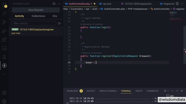 Laravel 10 REST API development with JWT. Part Two: Registration and Login endpoint смотреть онлайн
