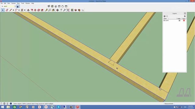 Проектирование дома из бруса в Google SketchUp смотреть онлайн