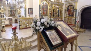 Молебен с акафистом Божией Матери пред иконой «Неупиваемая чаша»в Храме Александра Невского