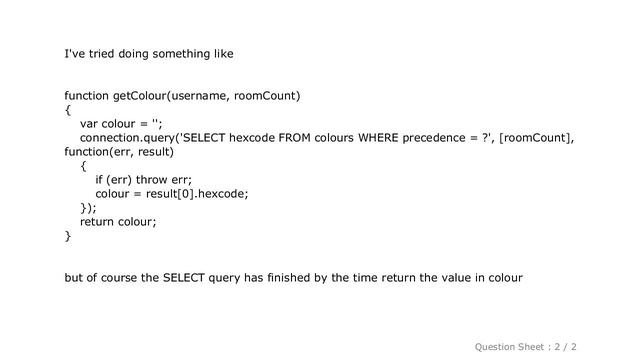 MySQL : Node.js Returning Result From MySQL Query