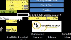 Retirement Investment Excel calculator GROW YOUR MONEY