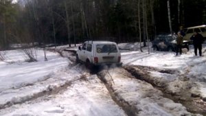 Верхневыйские покатушки 16.04.2016. Самовытаскиватель на Ниве в деле. Часть 1 - Handmade