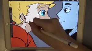 The Little Vampire - Rudolph and Tony - speedpaint