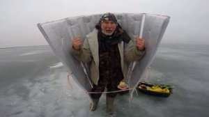 Чудо шторка для зимней рыбалки при ветре. Новая модель Ю. Философа 2017 год