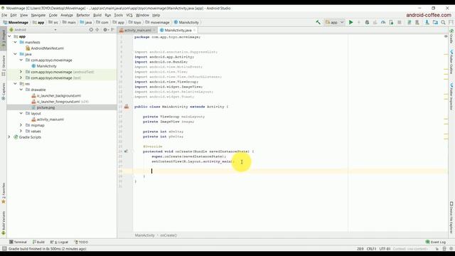 Tutorial How to Move a Picture in Android Studio смотреть онлайн